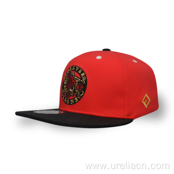 Cotton embroidery snapback hat